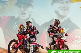 Honda คว้าดับเบิ้ลโพเดียมสเตจสุดท้าย โดย ริกกี้ บราเบค บิด Honda CRF450 RALLY ขับเคี่ยวอย่างเข้มข้นในเกมส์ Dakar Rally