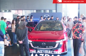 The All-Electric Mazda6e ยังคงร้อนแรงต่อเนื่อง โดยยอดจองสิทธิ์ทะลุ 4,000 สิทธิ์ เปิดให้ผู้ที่สนใจจองแพ็กเกจถึงสิ้นเดือนมกราคมนี้เท่านั้น
