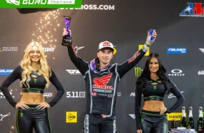 ฮันเตอร์ ลอว์เรนซ์ บิด Honda CRF450R บู๊เดือดคว้าโพเดียมอันดับ 2 AMA SX 2026 สนามที่ 2 ที่ซานดิเอโก