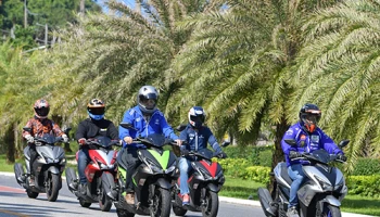 โลดแล่นไปกับ Yamaha Aerox 155 ใหม่ ในภูเก็ต (Test Ride Review)
