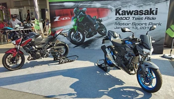 Kawasaki Test ร่วมสัมผัสรถมอเตอร์ไซค์เหล่าตัวแรงทางเรียบและทางฝุ่น นำโดย Z400 ใหม่