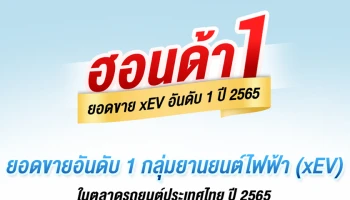 ฮอนด้าคว้าอันดับ 1 ยอดขายกลุ่ม xEV ในตลาดรถยนต์ประเทศไทยปี 2565 พิสูจน์ความเชื่อมั่นในยนตรกรรมฟูลไฮบริด e:HEV