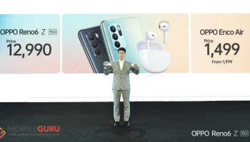 OPPO Reno6 Z 5G เปิดตัวในประเทศไทย ถ่ายภาพและวิดีโอพอร์ตเทรตให้สวยที่สุดในทุกอารมณ์ 12,990 บาท มาพร้อมหูฟัง OPPO Enco Air ราคาเบาๆ 1,999 บาท