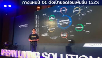 อนันดาฯ แถลงยอดพุ่ง 13,000 ล้าน กางแผนปี 61 ตั้งเป้ายอดโอนเพิ่ม 38,000 ล้าน