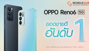 OPPO Reno6 5G ประกาศความสำเร็จ! ยอดขายสูงสุดภายใน 3 วันแรกที่เริ่มวางจำหน่าย