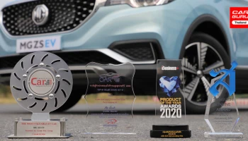 MG ZS EV กวาดรางวัลด้านเทคโนโลยี และความคุ้มค่าได้ถึง 4 รางวัล ในปี 2020