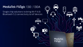 MediaTek เปิดตัวโซลูชั่นชิปเดี่ยว MediaTek Filogic 130 และ Filogic 130A รุ่นล่าสุดที่มาพร้อมกับระบบ Wi-Fi 6 การเชื่อมต่อ Bluetooth 5.2 และอุปกรณ์ IoT
