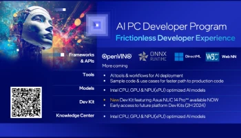 Intel ประกาศเปิดใช้งานใหม่สำหรับ AI PC เพื่อนักพัฒนาซอฟต์แวร์และผู้จำหน่ายฮาร์ดแวร์