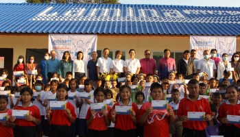 ฟิล์มกรองแสงลามิน่า ส่งมอบอาคารเรียนหลังใหม่ในโครงการ “ลามิน่าสานฝันเด็กไทยได้เล่าเรียน” ให้แก่ โรงเรียนบ้านเหล่าข้าว