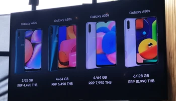 ซัมซุง เปิดตัว 4 รุ่นเด่น Samsung Galaxy A10s, Galaxy A20s, Galaxy A30s และ Galaxy A50s กับราคาเริ่มต้น 4,490.-