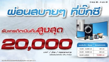 ผ่อนสบายๆ ที่บิ๊กซี พร้อมรับเครดิตเงินคืน เมื่อใช้จ่ายผ่านบัตรสมาชิกอิออน และบัตรเครดิตอิออน