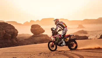 Honda CRF450 RALLY ฟอร์มแกร่ง! กลางทะเลทรายซาอุฯ เหมาอันดับ 1-2 สเตจ 3 Dakar Rally 2026