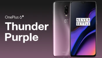 OnePlus 6T เปิดตัวสีใหม่ "Thunder Puple"