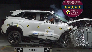 Mitsubishi XForce ได้รับคะแนนความปลอดภัย 5 ดาว จาก ASEAN NCAP