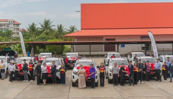 Nissan ส่งมอบรถกระบะ Navara เพื่อสนับสนุนภารกิจสาธารณสุขขององค์การบริหารส่วนจังหวัดตาก