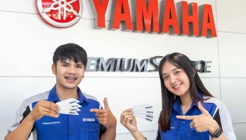 Yamaha จัดโครงการ "ขับขี่ปลอดภัยไปกับยามาฮ่า" แจกฟรี Reflecting Sticker 20,000 ชุด รับได้ที่ยามาฮ่า พรีเมียม เซอร์วิส และผู้จำหน่ายยามาฮ่าทั่วประเทศ
