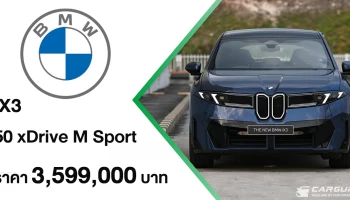 BMW iX3 50 xDrive M Sport ใหม่ ยานยนต์ไฟฟ้ารุ่นแรกจาก เจเนอเรชั่น Neue Klasse เปิดตัวแล้วที่ไทยในราคา 3,599,000 บาท