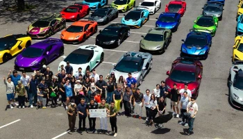 Lamborghini หลากรุ่นมุ่งตรงสู่เส้นทางธรรมชาติใกล้กรุงเทพฯ ณ จังหวัดนครนายก ใน Lamborghini Club Thailand Bull Run at Nakhon Nayok