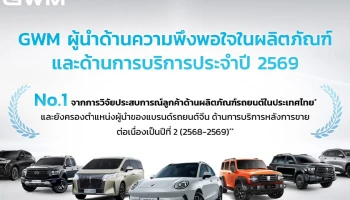 GWM ตอกย้ำความแข็งแกร่งด้านบริการหลังการขายในประเทศไทยด้วยมาตรฐานการดูแลที่โดดเด่นรอบด้านที่ผู้ใช้จริงพิสูจน์แล้ว