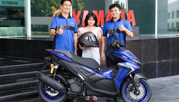 Yamaha มอบ All New AEROX พร้อมหมวก Scorpion ลายเซ็น อเล็กซ์ รินส์ มูลค่ารวมกว่า 1 แสนบาท