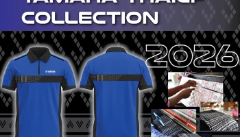 Yamaha เปิดตัวเสื้อโปโลลิมิเต็ด อิดิชัน ที่ถ่ายทอดอัตลักษณ์ความเป็นไทยสู่ ThaiGP Collection ด้วยผ้าลายขอเจ้าฟ้าสิริวัณณวรีฯ ถูกทอโดยชุมชนพุทไธสง จ.บุรีรัมย์