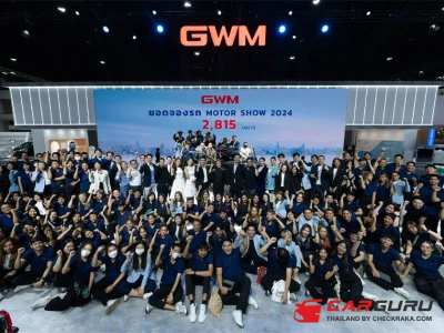 GWM ขอบคุณกระแสตอบรับของแฟนชาวไทยจากงานมอเตอร์โชว์ ด้วยยอดจองทั้งสิ้น 2,815 คัน