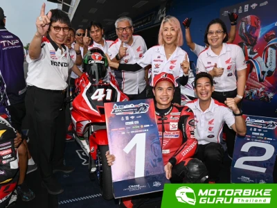 ฮอนด้า เรซซิ่ง ไทยแลนด์ คว้าชัย 2 สนามรวด ชิพ & มุกข์ บิด Honda CBR Series กวาดแชมป์ 2 รุ่นใหญ่สุด โออาร์ บีอาร์ไอซี สนาม 2