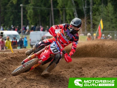 รูเบน เฟอร์นานเดซ ต่อสู้เกมยากสุดมันส์ บิด Honda CRF450R คว้าโฮลช็อตพร้อมโพเดียม MXGP 2023 ที่ลัตเวีย
