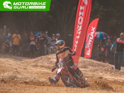 แซงค์-กฤษฎา บิด Honda CRF250R ไล่แซงคว้าโพเดียม FMSCT Thailand Motocross สนามที่ 7 บวกแต้มเดินหน้าล่าแชมป์ 5 สมัย
