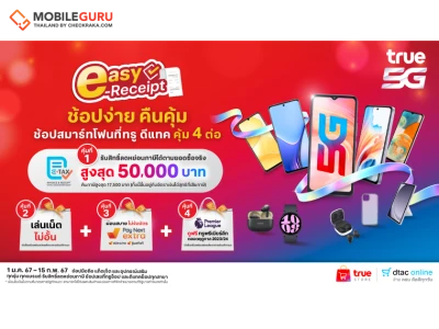 ทรูคอร์ป จัดแคมเปญพิเศษ“ช้อปง่าย คืนคุ้ม” ขานรับนโยบายภาครัฐ easy e-Receipt