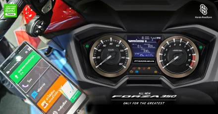  All New Honda Forza 350 Roadsync Edition บิ๊กสกู๊ตเตอร์หรู เติมฟังก์ชันสะดวกสบายกว่า