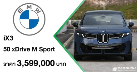 BMW iX3 50 xDrive M Sport ใหม่ ยานยนต์ไฟฟ้ารุ่นแรกจาก เจเนอเรชั่น Neue Klasse เปิดตัวแล้วที่ไทยในราคา 3,599,000 บาท