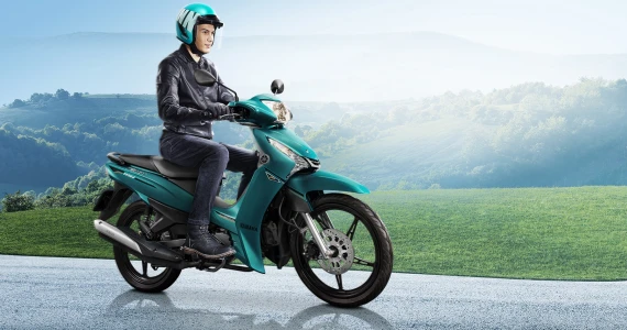 รูปภาพ ยามาฮ่า Yamaha FINN ล้อซี่ลวด สตาร์ทมือ ดรัมเบรก ปี 2023