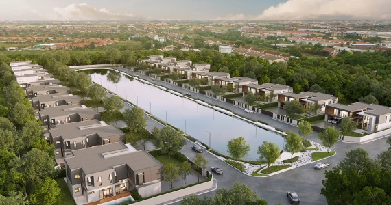 รูปภาพ บ้านบุญยกร พรีเมียม เลค พาร์ค (Baan Boonyakorn Lake Park Rangsit-Klong 6)