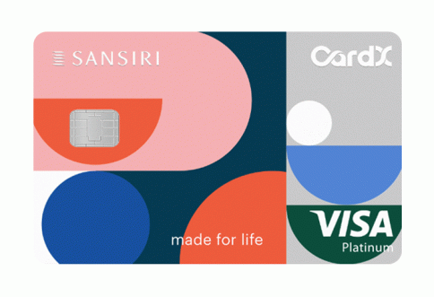 บัตรเครดิตคาร์ด เอ็กซ์ แสนสิริ แพลทินัม (CardX SANSIRI PLATINUM)