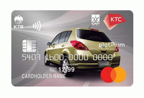 บัตรเครดิต KTC - SNP2000 PLATINUM MASTERCARD บัตรกรุงไทย (KTC)