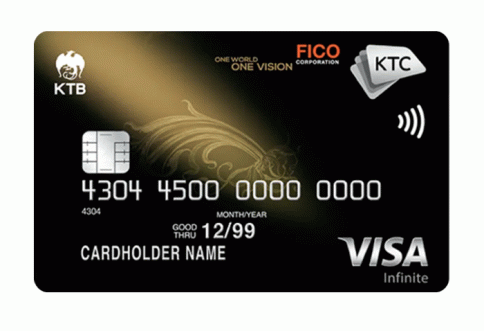 บัตรเครดิต KTC - FICO VISA INFINITE-บัตรกรุงไทย (KTC)