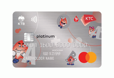 บัตรเครดิต KTC - THAI RED CROSS NATIONAL BLOOD CENTRE PLATINUM MASTERCARD-บัตรกรุงไทย (KTC)