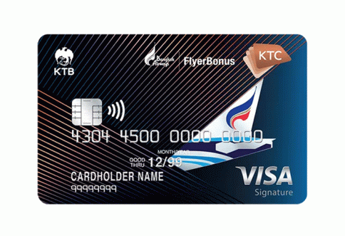 บัตรเครดิต KTC - BANGKOK AIRWAYS VISA SIGNATURE-บัตรกรุงไทย (KTC)