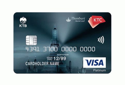 บัตรเครดิต KTC - Thonburi Auto Visa Platinum-บัตรกรุงไทย (KTC)