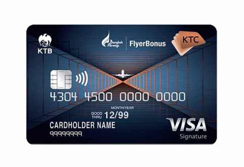 บัตรเครดิต KTC X - Bangkok Airways Visa Signature-บัตรกรุงไทย (KTC)