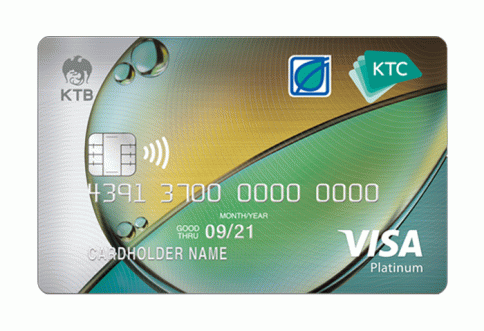 บัตรเครดิต KTC - Bangchak Visa Platinum บัตรกรุงไทย (KTC)