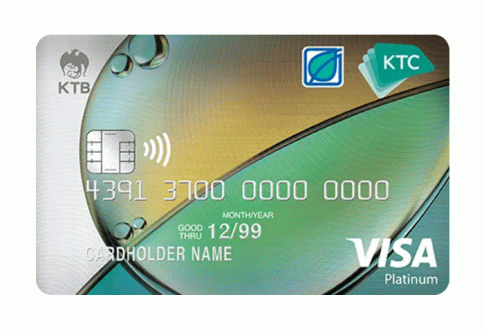 บัตรเครดิต KTC - Bangchak Visa Platinum บัตรกรุงไทย (KTC)