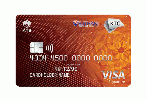 บัตรเครดิต KTC - Vejthani Hospital Visa Signature-บัตรกรุงไทย (KTC)