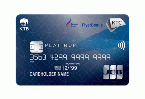 บัตรเครดิต KTC - BANGKOK AIRWAYS JCB PLATINUM-บัตรกรุงไทย (KTC)