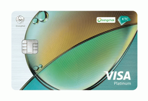 บัตรเครดิต KTC - BANGCHAK VISA PLATINUM-บัตรกรุงไทย (KTC)