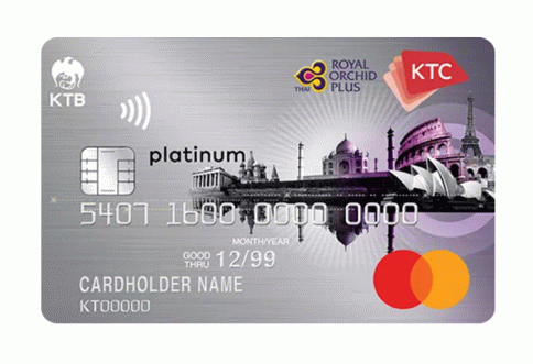 บัตรเครดิต KTC - ROYAL ORCHID PLUS PLATINUM MASTERCARD-บัตรกรุงไทย (KTC)