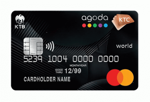บัตรเครดิต KTC - AGODA WORLD REWARDS MASTERCARD-บัตรกรุงไทย (KTC)