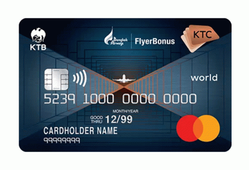 บัตรเครดิต KTC X - BANGKOK AIRWAYS WORLD REWARDS MASTERCARD-บัตรกรุงไทย (KTC)