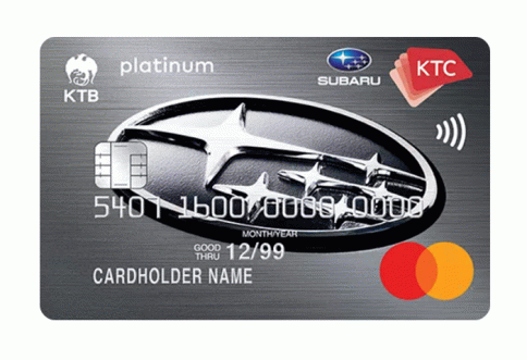 บัตรเครดิต KTC - SUBARU PLATINUM MASTERCARD-บัตรกรุงไทย (KTC)